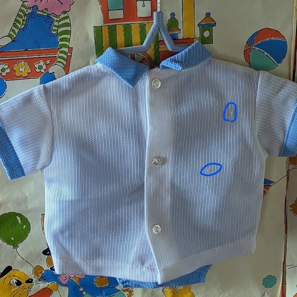 50% OFF Appraised Value - Vintage Toddlers 2-Piece Summer Outfit – c Mid 1970s - Picture 5 of 7